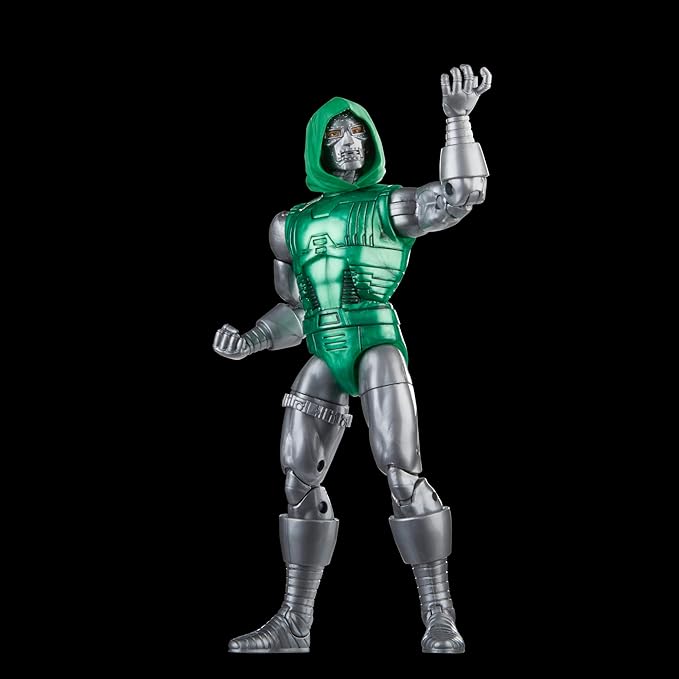 Marvel Legends Series Captain vs. Doctor Doom, Avengers 60th Anniversary Collectible 6-Inch Action Figures, 6 Accessories - Figurio