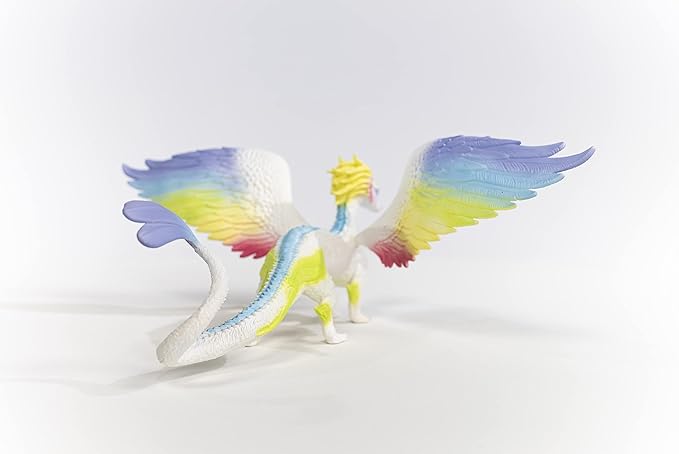 Schleich bayala, Mythical Creatures Toys for Kids, Rainbow Dragon Toy Figurine with Movable Wings, Ages 5+ - Figurio