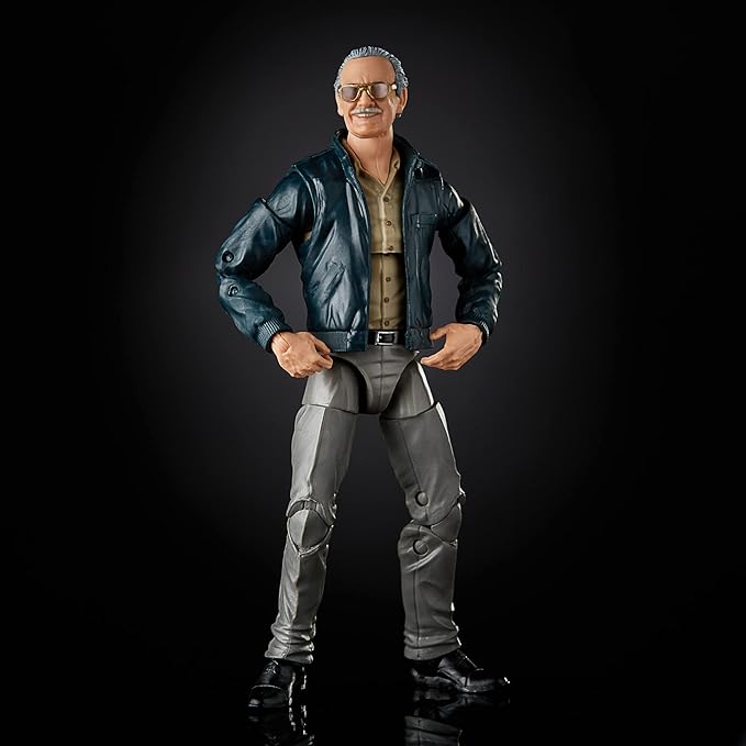 Marvel Hasbro Legends Series 6" Collectible Action Figure Toy The Avengers Cameo Stan Lee, Includes 2 Accessories - Figurio