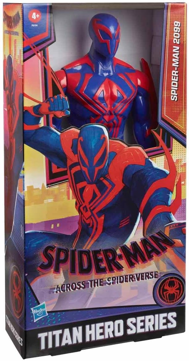 Marvel Spider-Man: Across The Spider-Verse Titan Hero Series Spider-Man 2099 Toy, 12-Inch-Scale Deluxe Figure, Toys for Kids Ages 4 and Up - Figurio