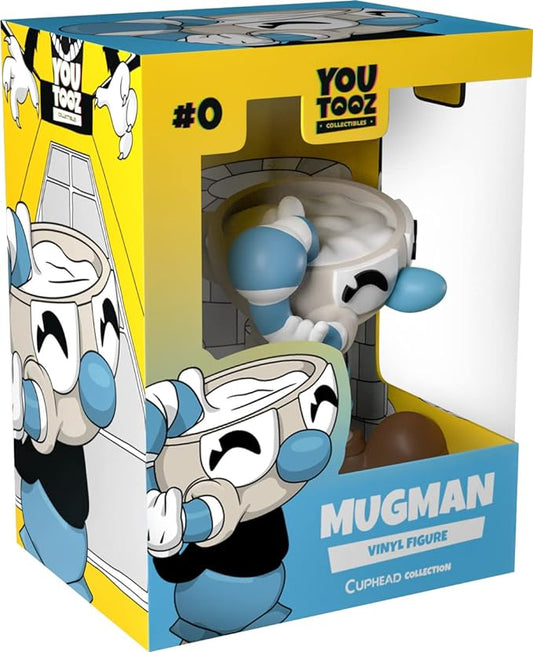 Youtooz Mugman Vinyl Figure 3.7" Inch, Mugman Action Figure, Cuphead and Mugman Vinyl Toys - Youtooz Cuphead Collection Based on Cuphead Games - Figurio