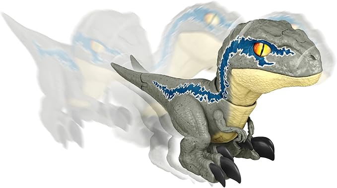 Mattel Jurassic World Dominion Uncaged Rowdy Roars Atrociraptor Beta Dinosaur Action Figure, Toy with Interactive Motion & Sound - Figurio