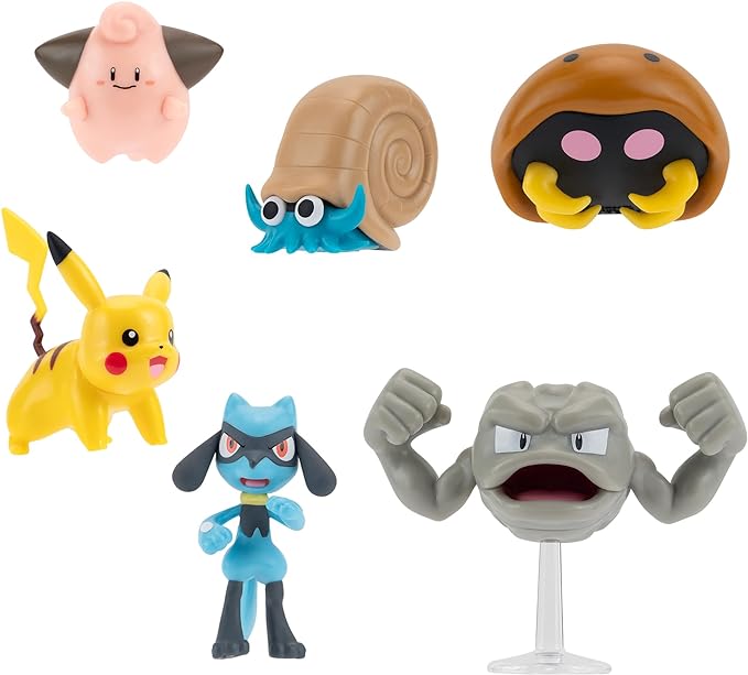 Pokémon Pack 6 Battle Figure Figures Set 7, Black, PKW3613 - Figurio