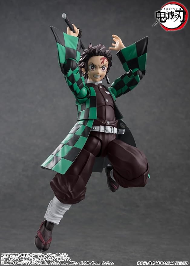 TAMASHII NATIONS - Demon Slayer: Kimetsu no Yaiba - Tanjiro Kamado, Bandai Spirits S.H.Figuarts Action Figure - Figurio