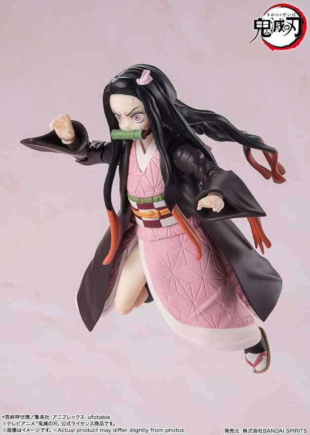 TAMASHII NATIONS - Demon Slayer: Kimetsu no Yaiba - Nezuko Kamado, Bandai Spirits S.H.Figuarts Action Figure - Figurio