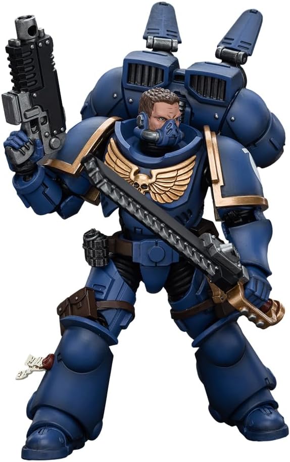 JOYTOY Warhammer 40,000 1/18 Action Figures Ultramarines Jump Pack Intercessors Intercessor 1 Collection Models Christmas Birthday Gifts - Figurio