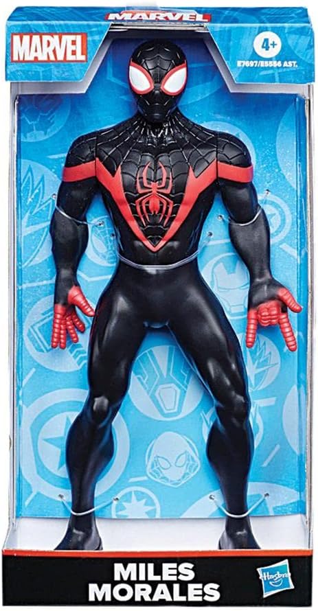 Marvel Miles Morales Toy 9.5-inch Scale Collectible Super Hero Action Figure, Toys for Kids Ages 4 and Up - Figurio