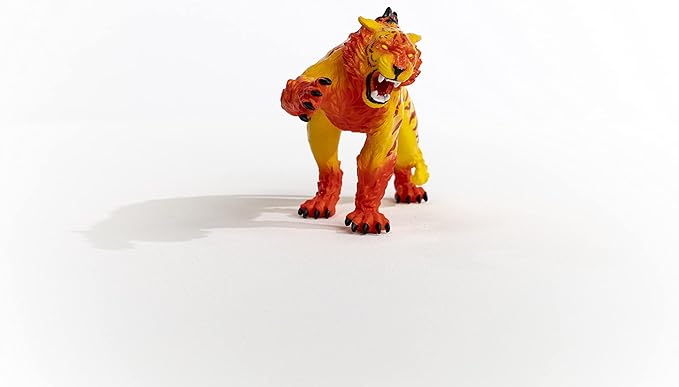 Schleich Eldrador Creatures, Lava Monster Mythical Creatures Toys for Kids, Lava Tiger Action Figure, Ages 7+ - Figurio