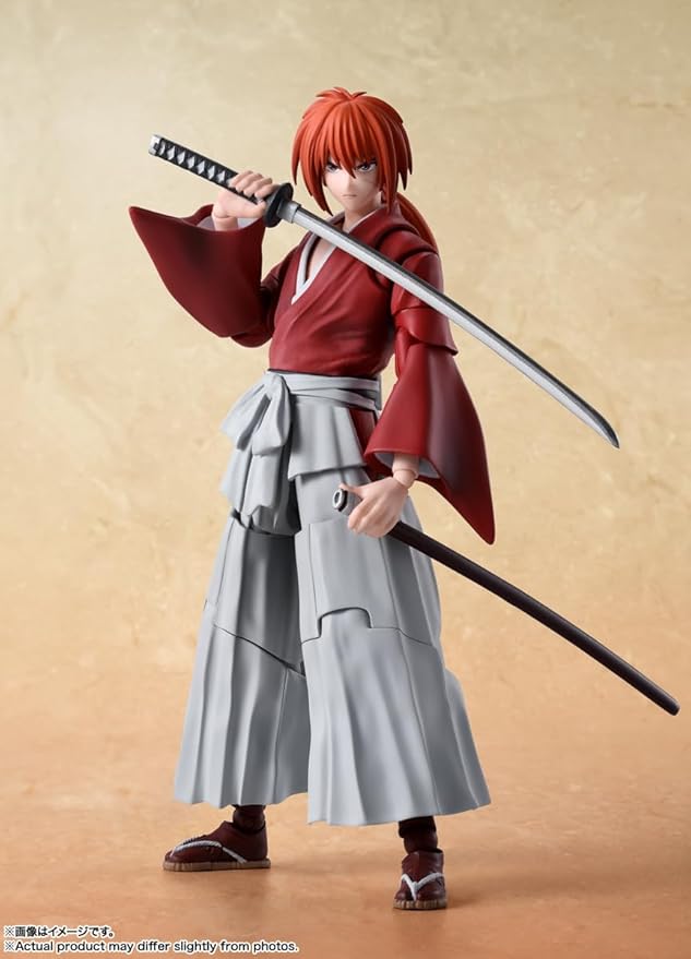 TAMASHII NATIONS - Rurouni Kenshin: Meiji Swordsman Romantic Story - Kenshin Himura, Bandai Spirits S.H.Figuarts Action Figure - Figurio