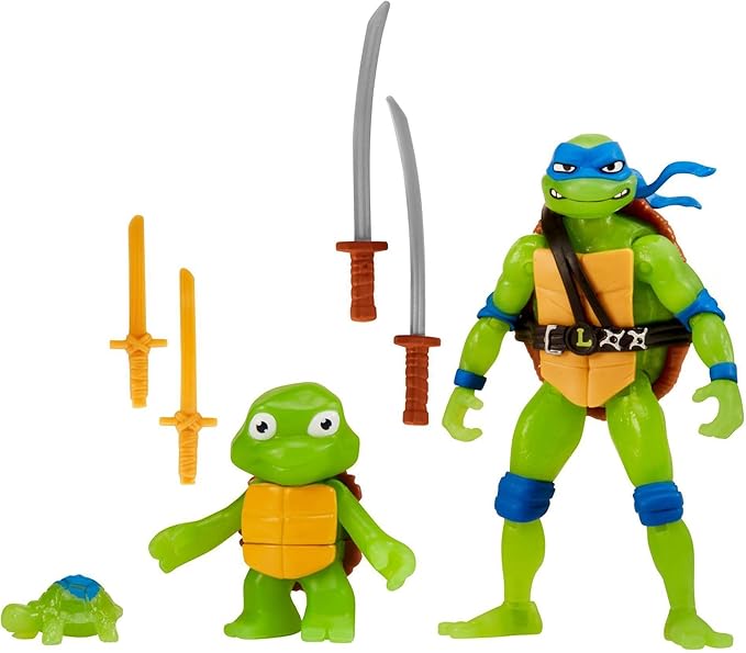 Teenage Mutant Ninja Turtles: Mutant Mayhem Making of a Ninja Leondardo Action Figure 3-Pack - Figurio