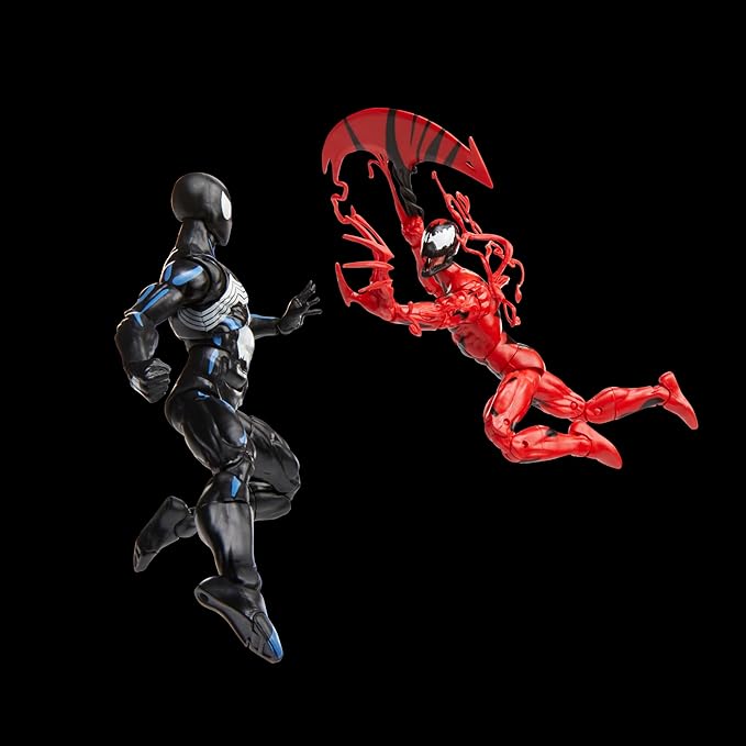 Marvel Legends Series Spider-Man Symbiote & Carnage 6-Inch Collectible Action Figures 2-Pack, Toys for Ages 4 and Up - Figurio