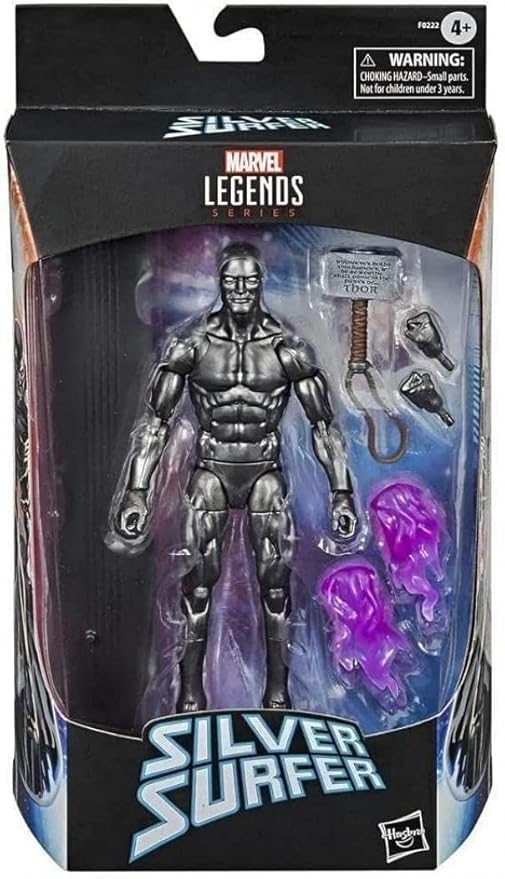 Hasbro Marvel Legends Series Avengers 15-cm Collectible Action Figure Toy Silver Surfer with 6 Accessories - Figurio