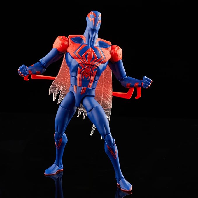 Marvel Legends Series Spider-Man: Across The Spider-Verse Spider-Man 2099 6-inch Action Figure Toy, 2 Accessories - Figurio