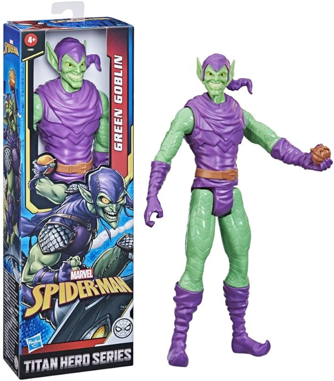 Marvel Titan Hero Series Green Goblin Toy 12-Inch-Scale Collectible Action Figure, Kids Ages 4 and Up - Figurio