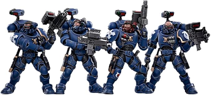 JOYTOY 1/18 Action Figure Warhammer 40,000 ULTRAMARINES INCURSORS Set of 4 Figures 4.8inch Collectible Action Figures Kits - Figurio