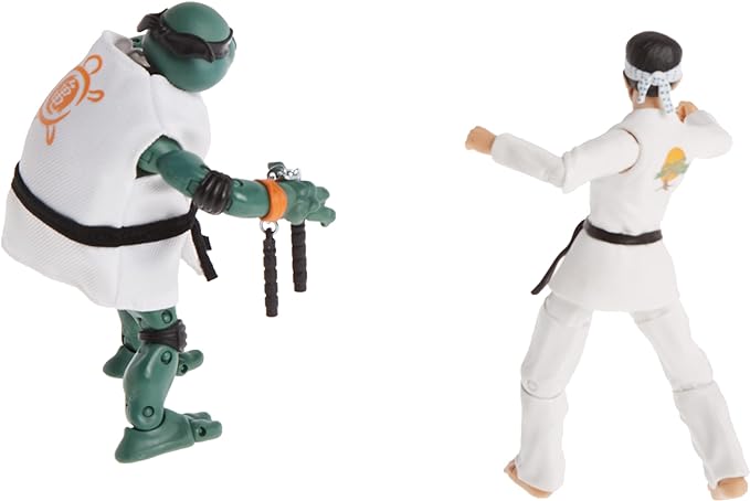 Teenage Mutant Ninja Turtles vs. Cobra Kai Mikey vs. Daniel LaRusso 2 Pack - Figurio