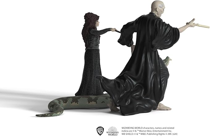 Schleich Wizarding World of Harry Potter 3-Piece Collectible Set with Voldemort, Nagini and Bellatrix Lestrange Figurines - Figurio