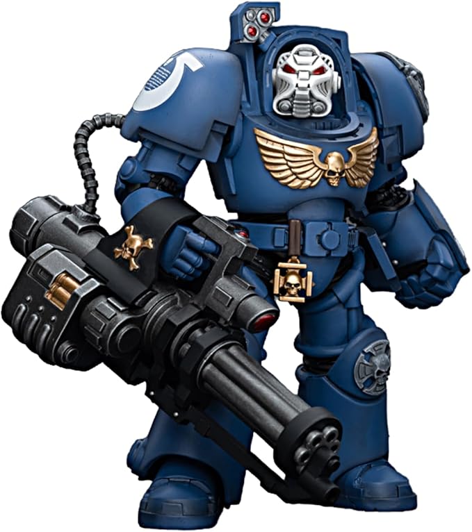 JOYTOY Warhammer 40,000 1/18 Action Figure Ultramarines Terminator Squad Terminator with Assault Cannon Collection Model Birthday Gifts - Figurio