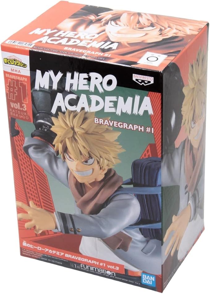 Banpresto My Hero Academia BRAVEGRAPH # 1 vol.3 Bakugou Katuki PVC Figure Figurine 12cm - Figurio