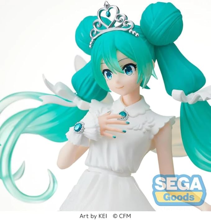 SEGA - Hatsune Miku Series SPM Statue - Hatsune Miku 15th Anniversary Kei Ver., Black - Figurio