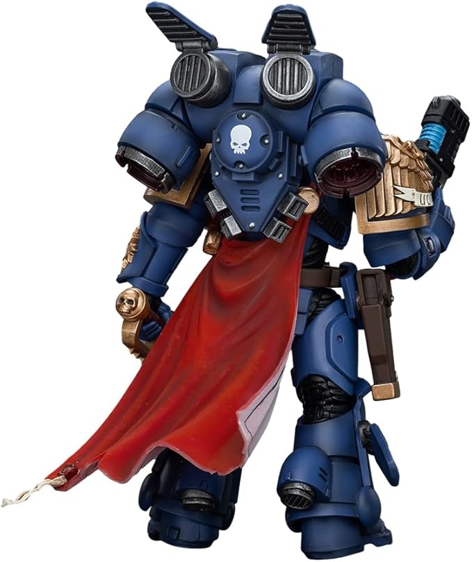 JOYTOY Warhammer 40,000 1/18 Action Figure Ultramarines Captain with Jump Pack Collection Model Birthday Gifts - Figurio