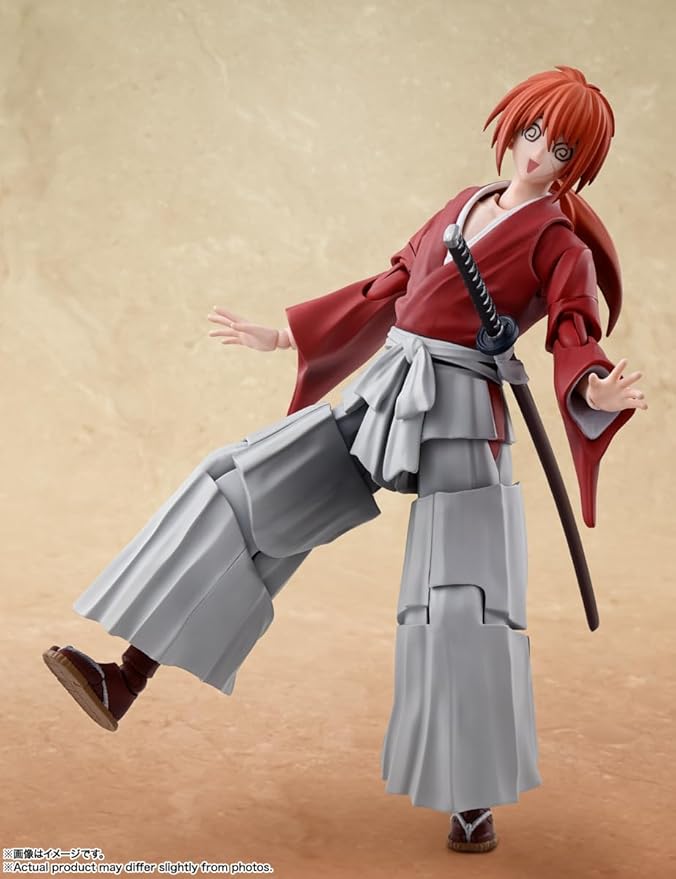 TAMASHII NATIONS - Rurouni Kenshin: Meiji Swordsman Romantic Story - Kenshin Himura, Bandai Spirits S.H.Figuarts Action Figure - Figurio