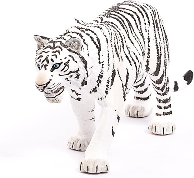 Schleich Wild Life Realistic White Tiger Figurine - Authentic and Highly Detailed Wild Animal Toy, Durable for Education and Fun Play for Kids, Perfect for Boys and Girls, Ages 3+ - Figurio