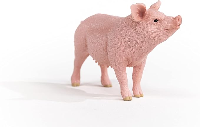 Schleich Farm World, Realistic Farm Animal Toys for Kids Ages 3 and Above, Pig Toy Figurine , 2.3 inch - Figurio