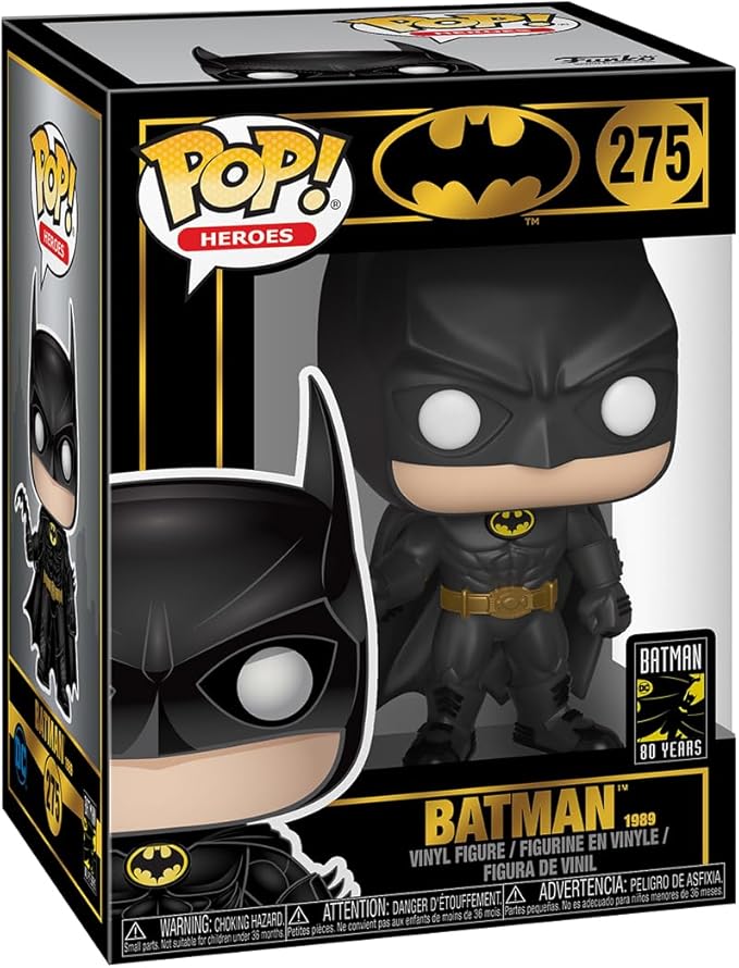 Funko Pop! Heroes: Batman 80th - Batman (1989),Multicolor, Standard - Figurio