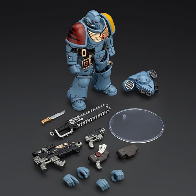 JOYTOY 1/18 Action Figure Warhammer 40,000 Space Wolves Intercessors V4 Anime Collection Model Birthday Gift - Figurio