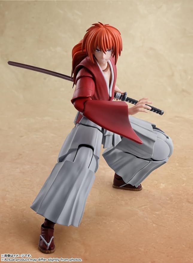 TAMASHII NATIONS - Rurouni Kenshin: Meiji Swordsman Romantic Story - Kenshin Himura, Bandai Spirits S.H.Figuarts Action Figure - Figurio