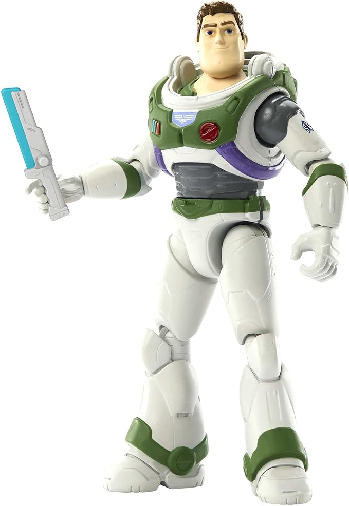 Disney Pixar Lightyear Space Ranger Alpha Buzz Lightyear Figure, Authentic Action Figure 5 Inches tall with 12 Posable Joints, Laser Blade, 4 Years & Up - Figurio