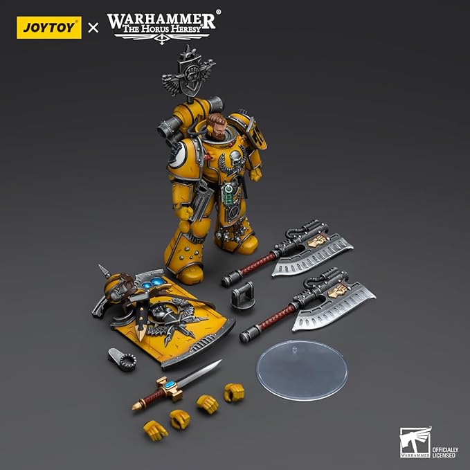 JOYTOY HAPPXYGG Warhammer 40k 1/18 4.7-inch Imperial Fists Fafnir Rann action figure model toy series - Figurio