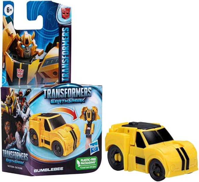 Transformers EarthSpark 6cm Tacticon Bumblebee Figure Robot Toy for Kids Age 6+ - Figurio