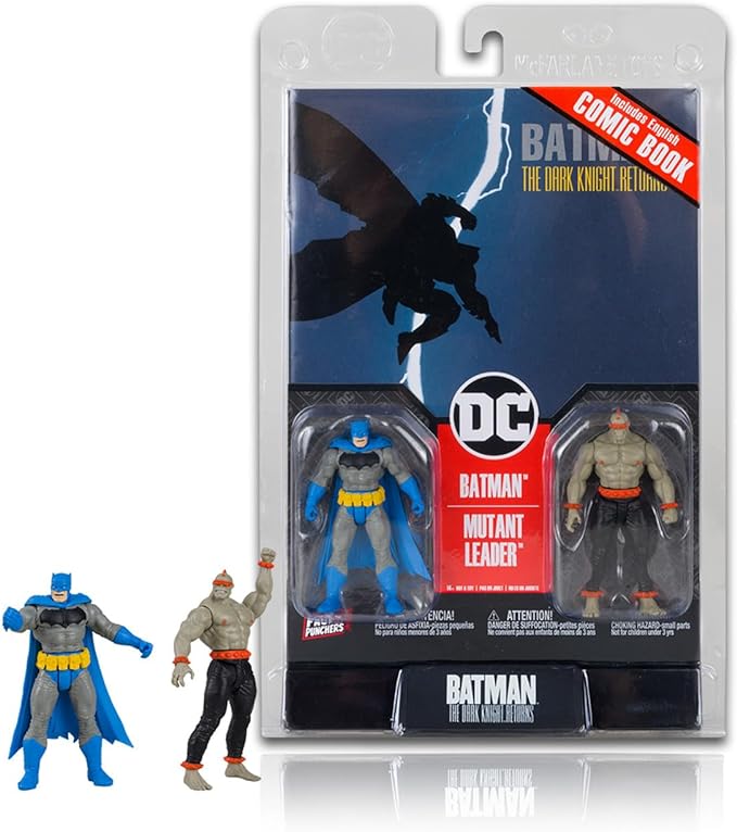 McFarlane Toys - DC Direct Page Punchers 2pk Batman & Mutant Leader 3in Figures with Comic - Figurio