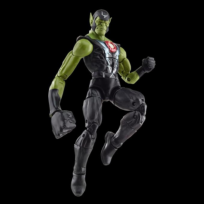 Marvel Legends Series Skrull Queen and Super-Skrull, Avengers 60th Anniversary Collectible 6 Inch Action Figures, 9 Accessories - Figurio