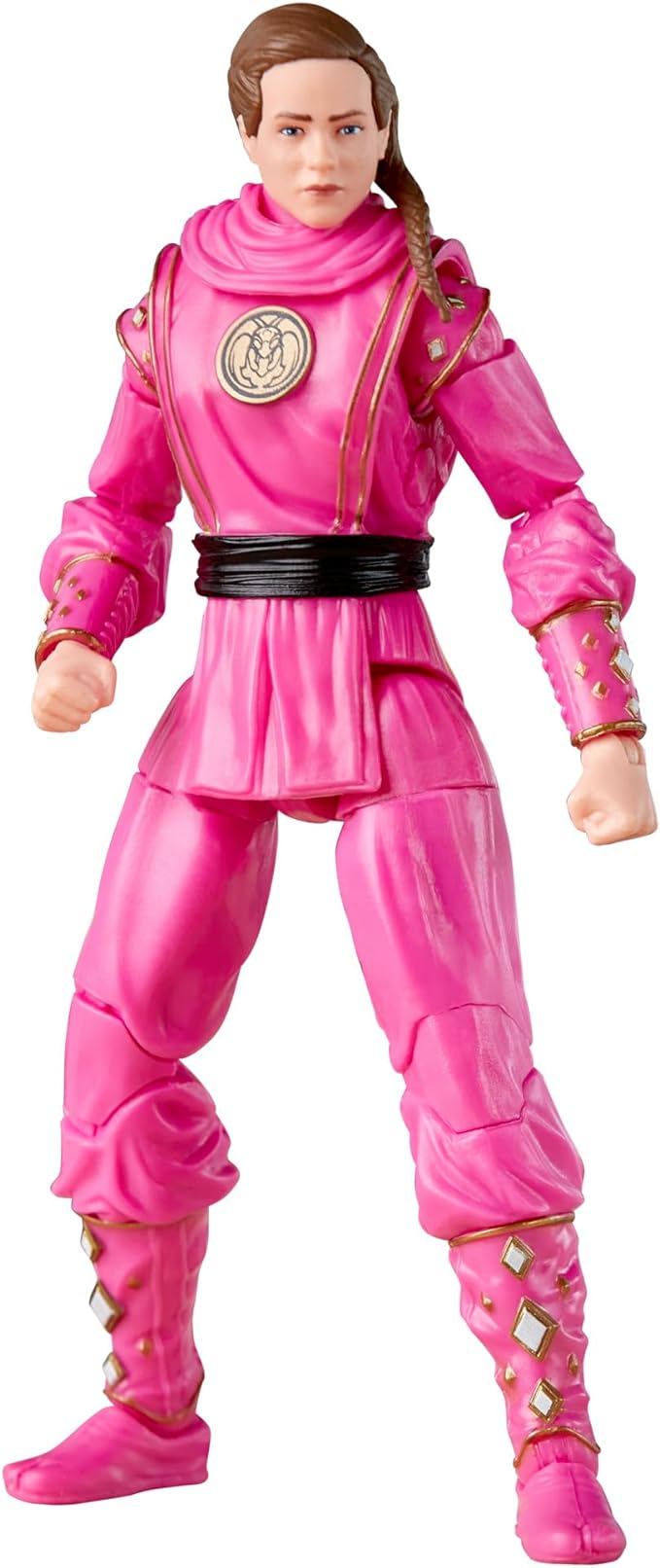 Hasbro Power Rangers x Cobra Kai Ligtning Collection 15cm Morphed Samantha LaRusso Pink Mantis Ranger Figure - Figurio