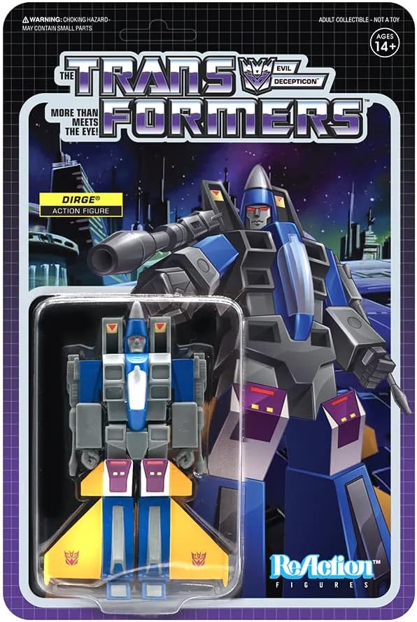 Super7 Transformers Dirge 3.75 in ReAction Figure - Figurio