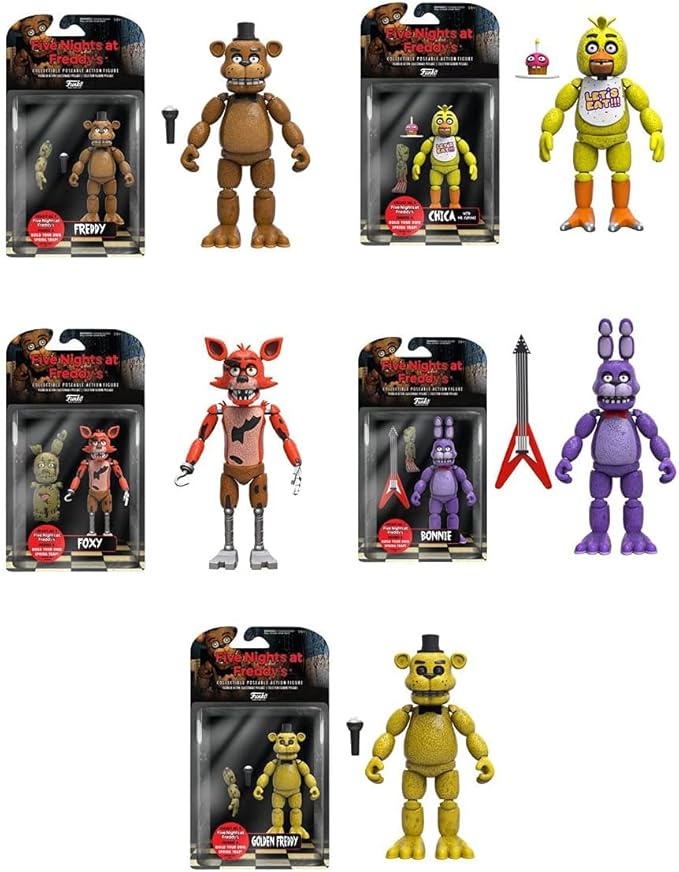 Funko Five Nights at Freddy's 5-inch Series 1 Action Figures (Set of 5) - Figurio