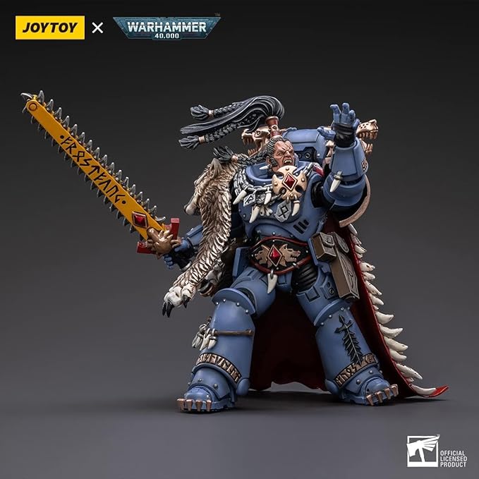 JOYTOY1/18 Warhammer 40,000 Action Figure Space Wolves Ragnar Blackmane Collection Model Birthday Gift - Figurio