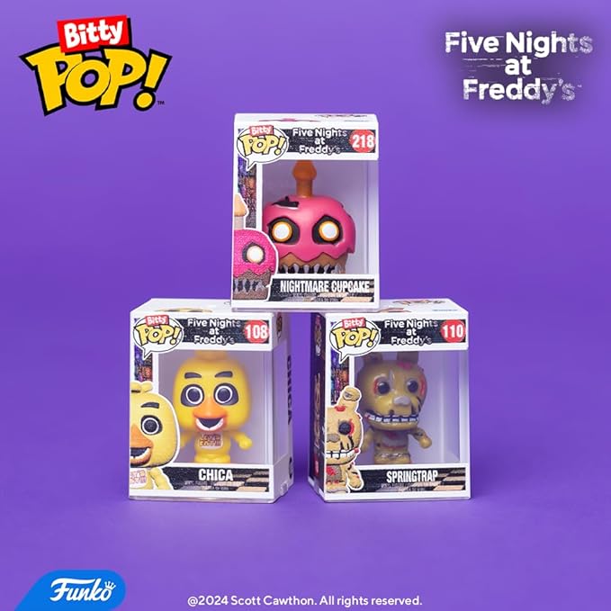 Funko Bitty Pop!: Five Nights at Freddy's Mini Collectible Toys 4-Pack - Freddy, Bonnie, Ballon Boy & Mystery Chase Figure (Styles May Vary) - Figurio