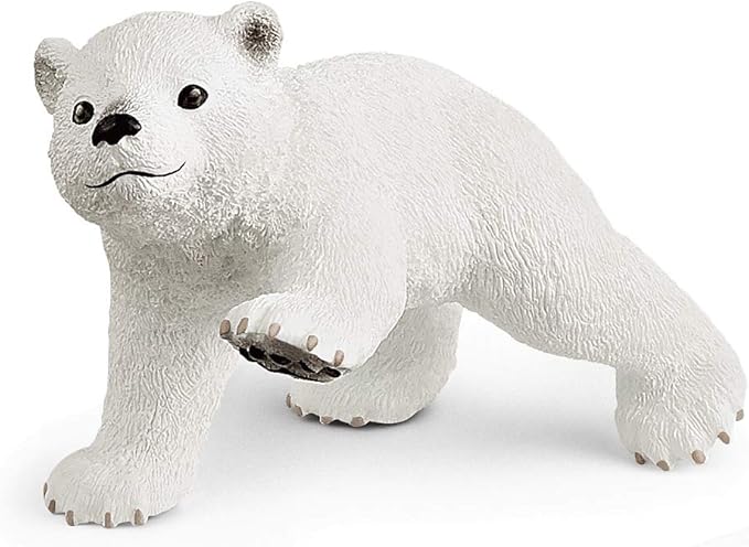 Schleich Wild Life 4pc. Polar Playground with Polar Bear Cub and Narwhal Figurines - Highly Detailed Polar Playset, Durable for Education and Fun Play, Perfect for Boys and Girls, Ages 3+ - Figurio