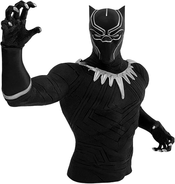 Marvel Black Panther Bust Bank Action Figure Multi-colored, 4" - Figurio