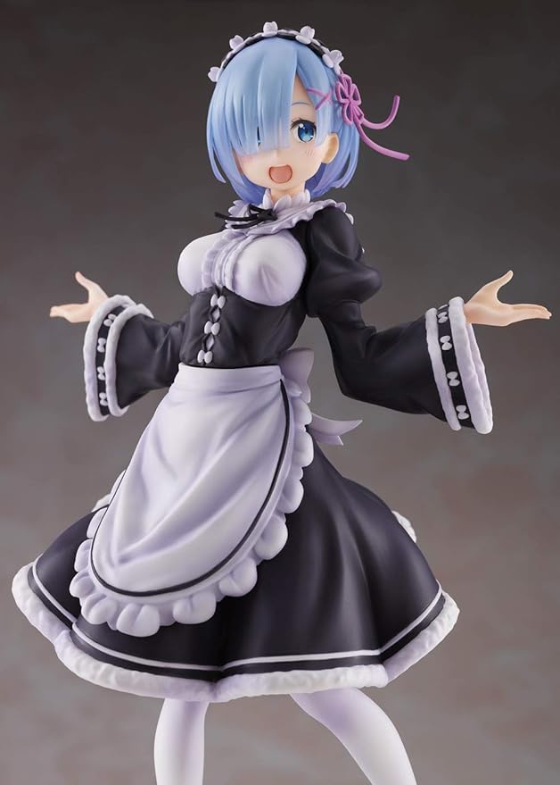 Taito Re:Zero Winter Maid Rem - Colorful Anime PVC Doll - ARTIST MASTERPIECE, 8" Tall - Figurio