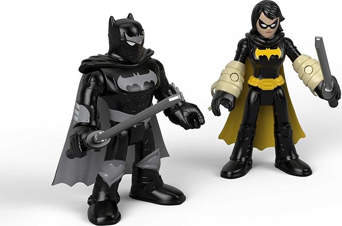 DC SUPER FRIENDS Fisher-Price Imaginext, Black Bat & Ninja Batman - Figurio