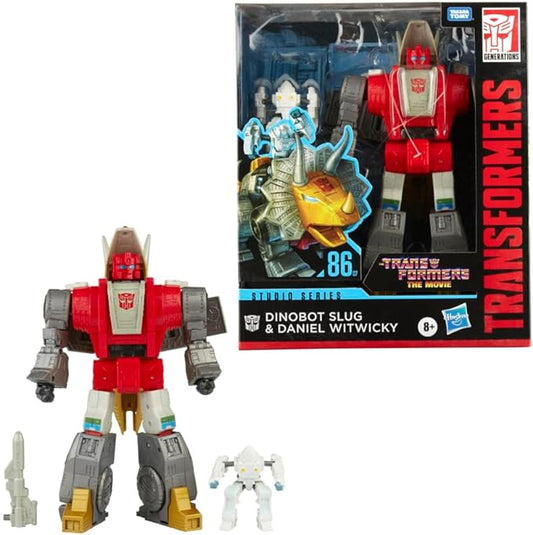 Transformers Toys Studio Series 86-07 Leader Class The The Movie 1986 Dinobot Slug Action Figures, Ages 8 and Up, 8.5-inch - Figurio