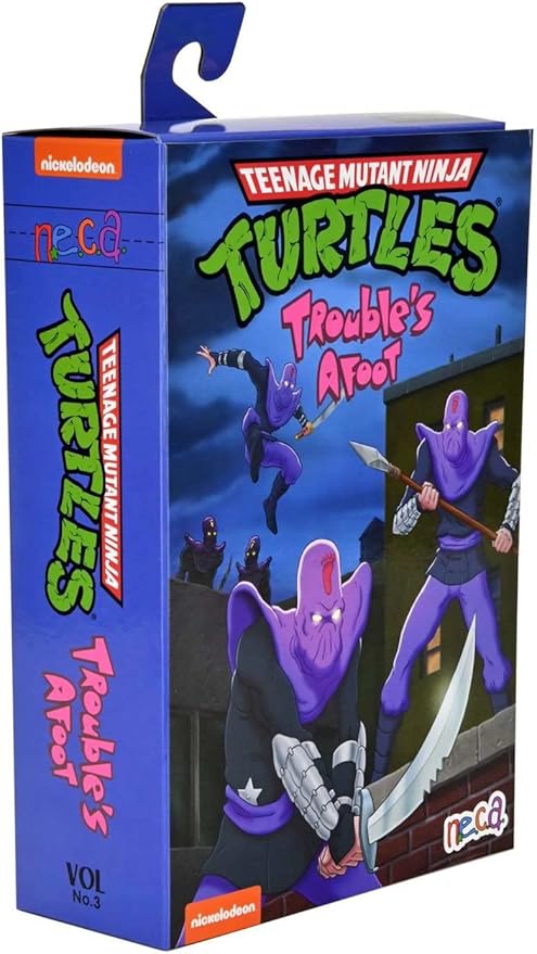 Figurine NECA Teenage Mutant Ninja Turtles Action Figure (Vol No.3) - Ultimate Foot Soldier Trouble's Afoot - Figurio