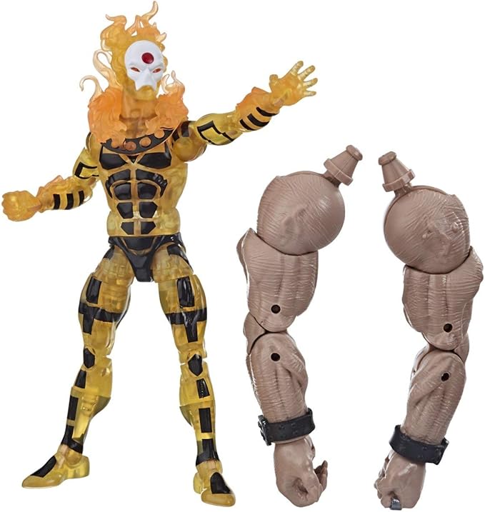 Marvel Hasbro Legends Series 6-inch Collectible Sunfire Action Figure Toy X-Men: Age of Apocalypse Collection, Yellow - Figurio