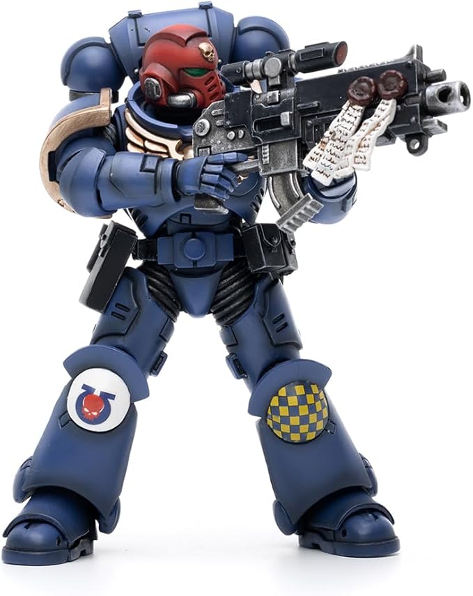 JOYTOY 1/18 Warhammer 40,000 Action Figure Ultramarines Heroes of The Chapter Brother Veteran Sergeant Castor Action Figure Collectible Military Model - Figurio