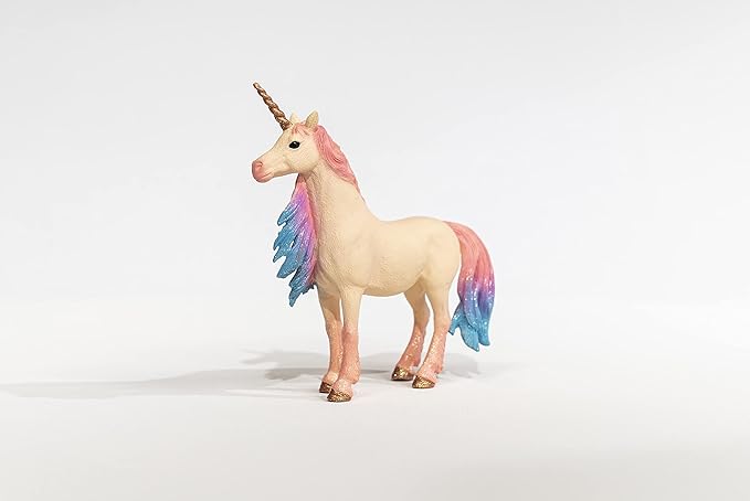 Schleich bayala Mythical Decorated Marshmallow Unicorn Mare Figurine - Featuring Glittery Details and Rhinestones, Imaginative Fun and Durable Toy for Girls and Boys, Gift for Kids Ages 5+ - Figurio